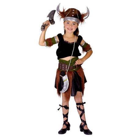 Disfarce Menina Viking Infantil