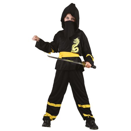 Disfarce Ninja amarelo infantil