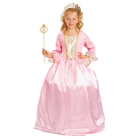 Disfarce princesa deluxe rosa infantil