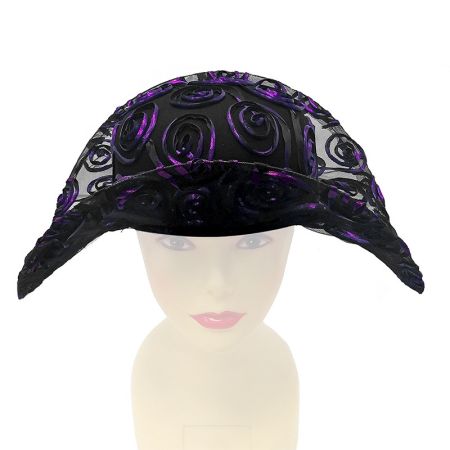 Chapéu Dama preto e roxo