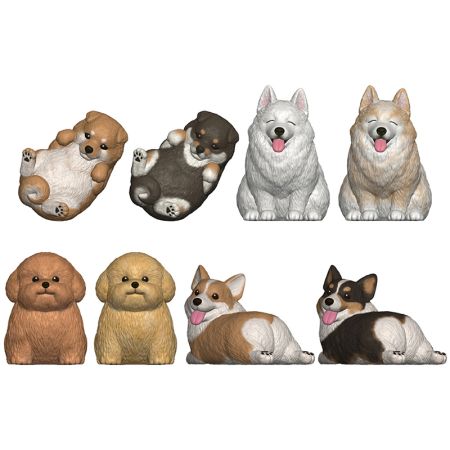 Shokugan figuras surpresa Mocchiri Kororin cães