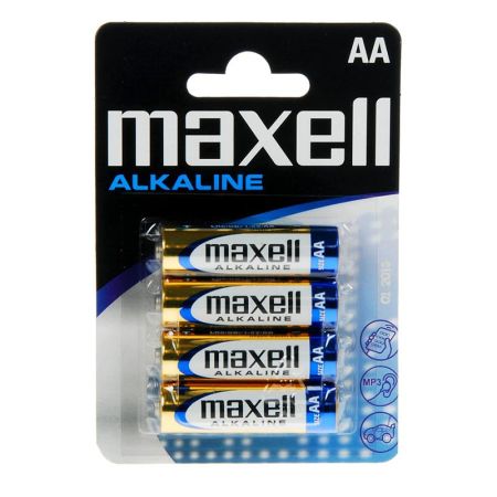 LR6 Alkaline AA Maxell blister 4