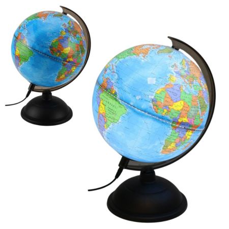 Globo Terráqueo com Luz