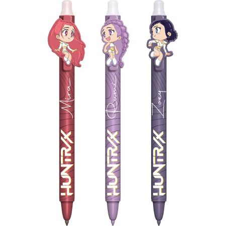 3 canetas apagáveis Kpop Demon Hunters