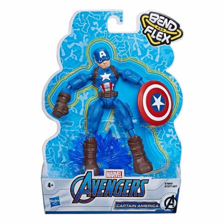 Avengers bend and flex figura Capitão América 15cm