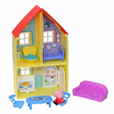 Casa Da Peppa Pig, 6 Figuras, Desenho E Pintura, Luppa.