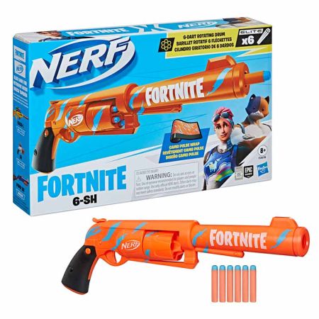 Lançador Nerf fortnite six shooter