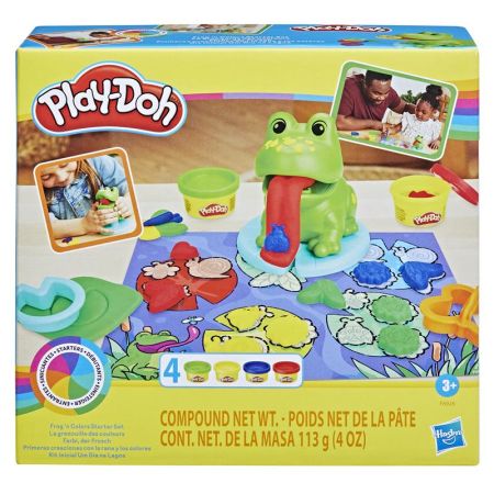 Play-Doh plasticina primeiras criações com a rã