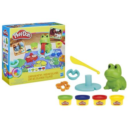 Play-Doh plasticina primeiras criações com a rã