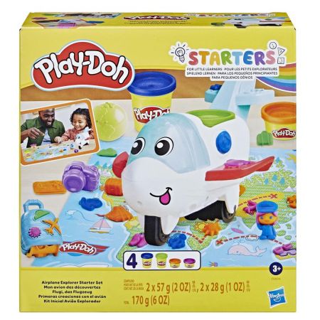 Play Doh primeiras criações com o avião