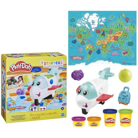 Play Doh primeiras criações com o avião