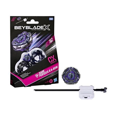 Beyblade X kit inicial com lançador Dark Perseus