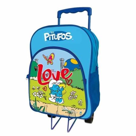 Mochila Smurf com Trolley 42cm