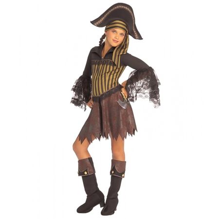 Disfarce Pirata com cobre botas Infantil