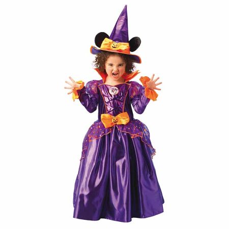 Disfarce Minnie Mouse bruxa platinum infantil