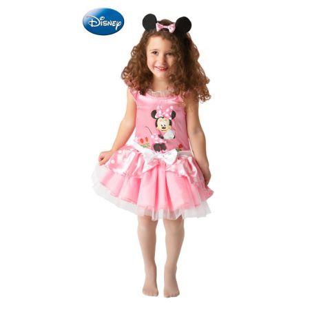 Disfarce Minnie Mouse Bailarina Rosa Infantil