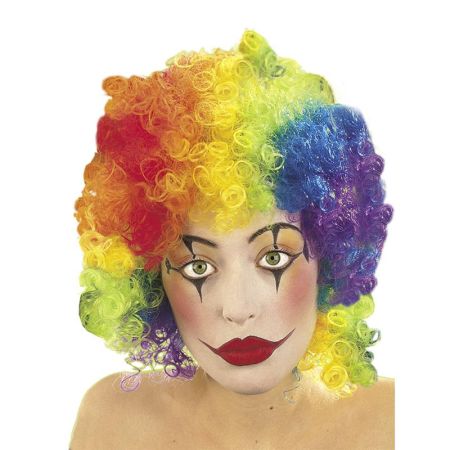 Peruca afro multicolor
