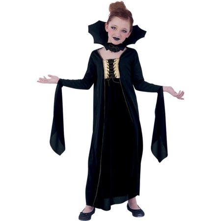 Disfarce vampira gótica infantil