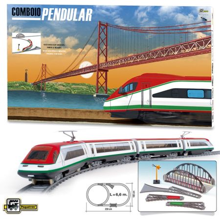 Comboio pendular com pontes e desvios