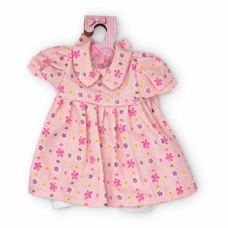 Vestidos bebé reborn 40 cm vestido flores amarelas