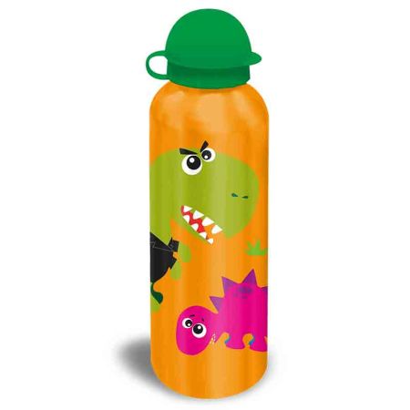 Cantil Aluminio Crazy Dino 500ml laranja