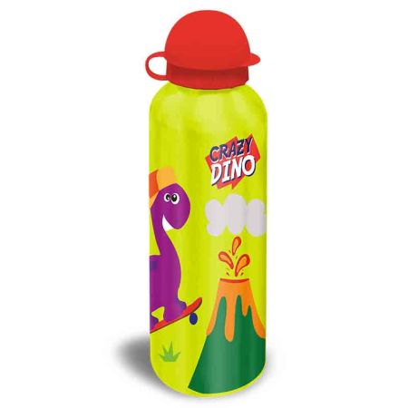 Cantil Aluminio Crazy Dino 500ml néon