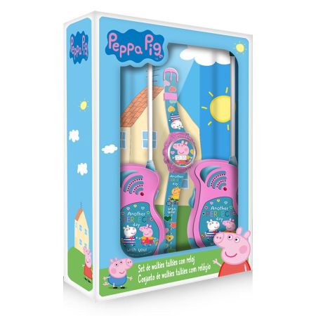 Set relógio e walkie talkie Peppa Pig