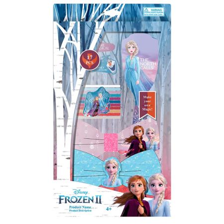 Set 16 peças conjunto cabelo e escova Frozen II