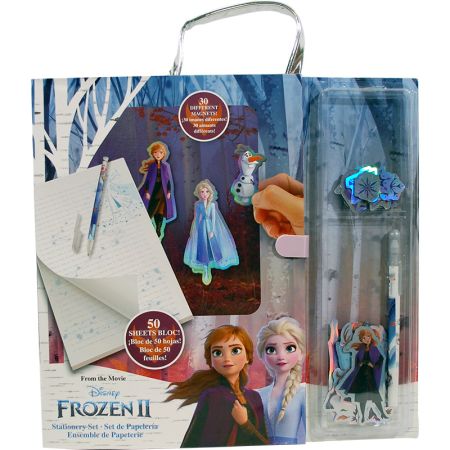 Conjunto de papelaria com ímans Frozen II