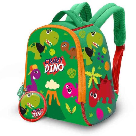 Mochila Neopreno Crazy Dino 25cm