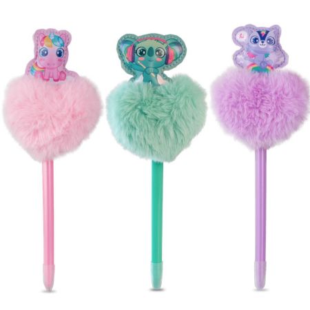 Caneta com pompom coração Sweet Dreams