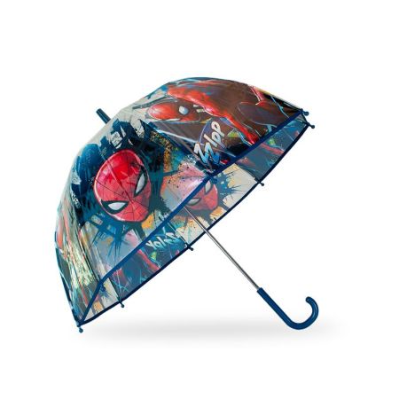 Guarda Chuva Spiderman transparente 46 cm manual