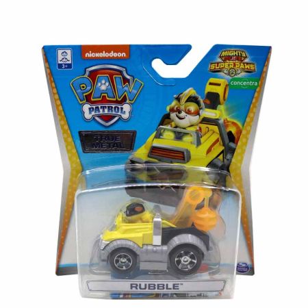 Patrulha Pata veículo die cast Rubble Mighty Pups