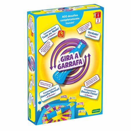 Jogo de tabuleiro Concentra Gira a Garrafa