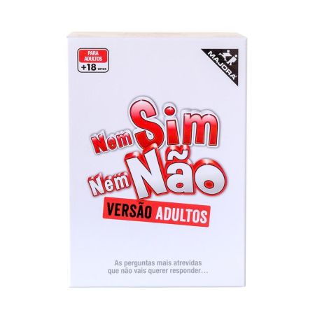 Jogo de mesa Nem sim Nem não adultos