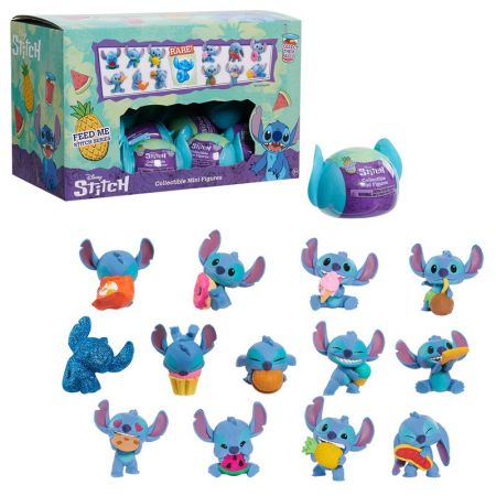 Stitch figuras em cápsula colecionáveis