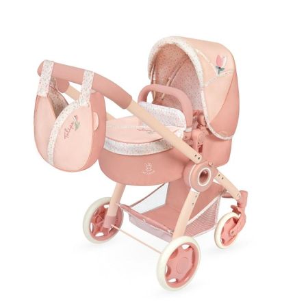 Carro de boneca 3x1 dobrável Tulipe