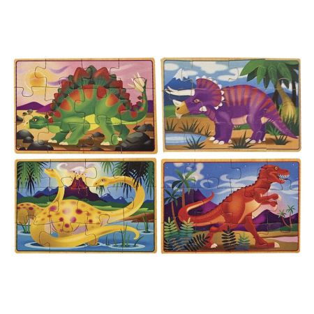 Melissa & Doug puzzles de madeira dinossauros