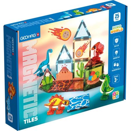 Geomag Magnetic Tiles dinossauros 25 peças