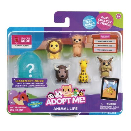 Adopt me Roblox  mulitpack 6 figuras Animal Life