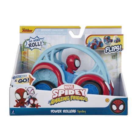 Spidey vehículo power rollers stdo