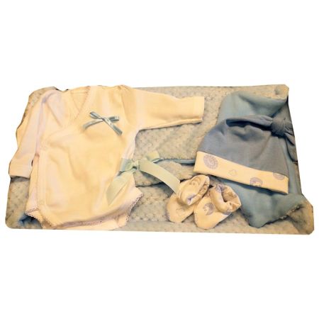 Roupa bebé reborn premium 45 cm body e manta