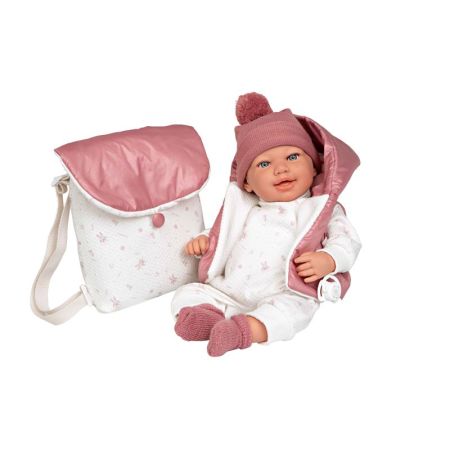 Boneca bebé Elegance 45 cm Adi rosa com peso