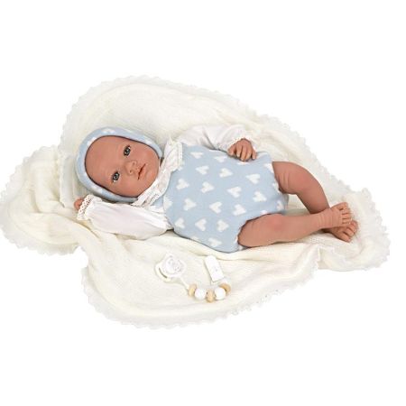 Comprar Bebé Reborn Carlos 40cm c/ Manta e Peluche de Arias