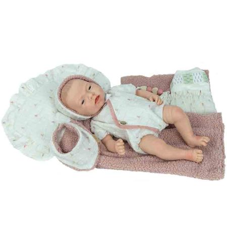 Bebé real reborn Alma 40 cm silicone