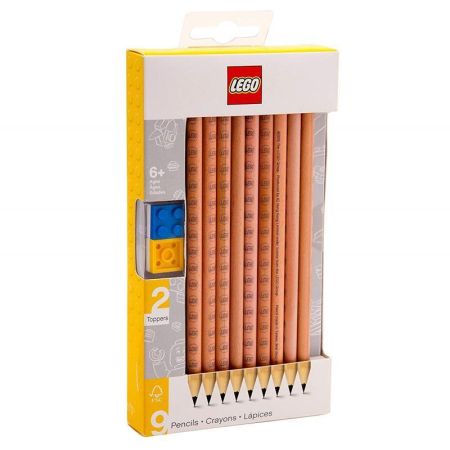 LEGO Pack de 9 lápis nº2 com toppers