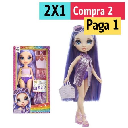 Rainbow High boneca diversão baixo do sol Violet