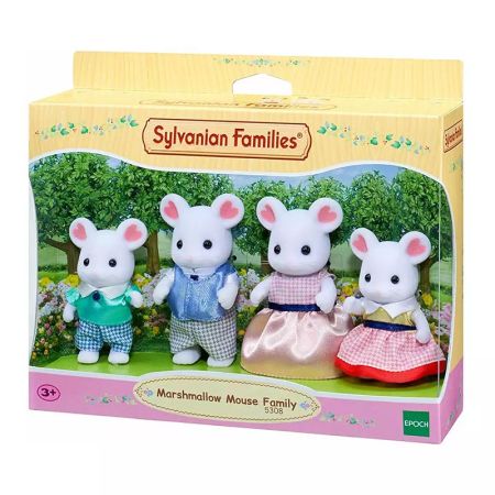 Sylvanian Families família rato Marshmallow