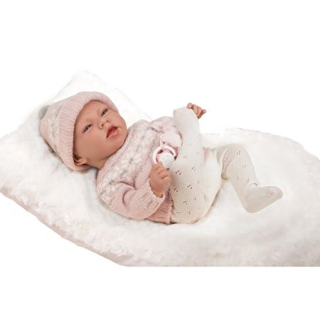 Bebé Elegance 40 cm Dafne rosa com almofada