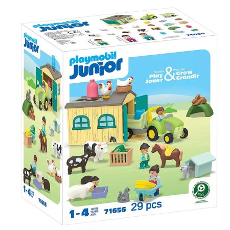 Playmobil Junior aventura na quinta com trator